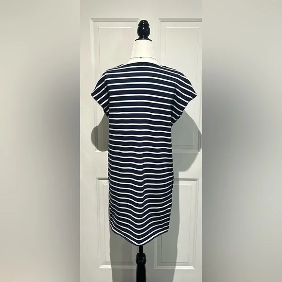 Aritzia community navy stripped oversized dress with pockets size  XXs - Picture 3 of 4